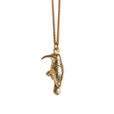9ct Yellow Gold hand crafted Southern Double-Collared Sunbird necklace with detailed face and wing pattern.